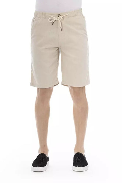 Baldinini Trend Beige Cotton Men Short