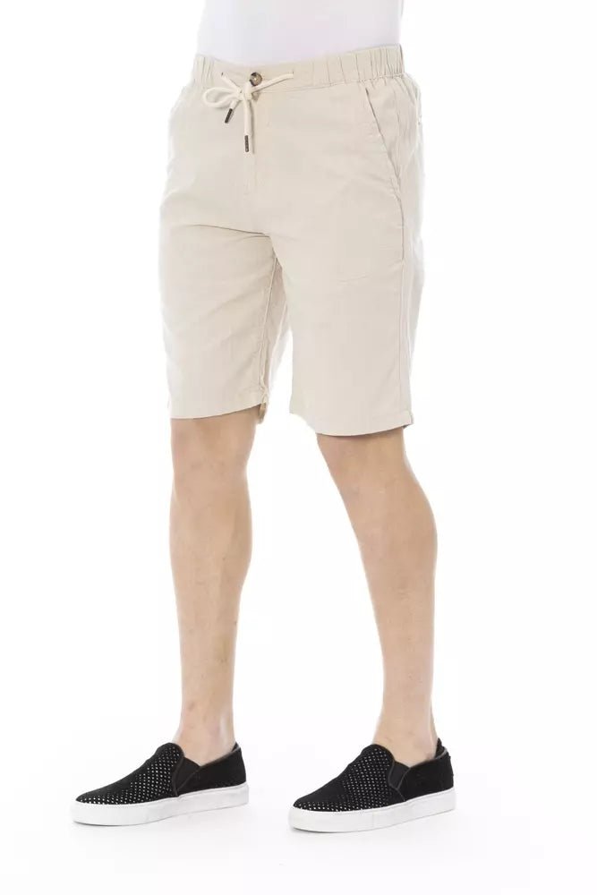 Baldinini Trend Beige Cotton Men Short