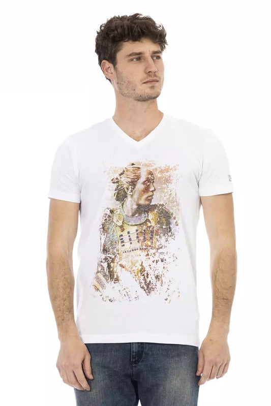 Trussardi Action Elegant V-Neck Short Sleeve T-Shirt