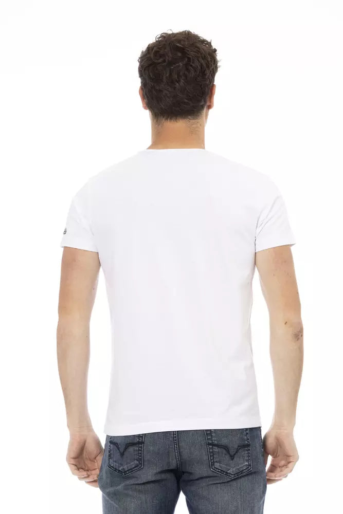 Trussardi Action White Cotton Men T-Shirt