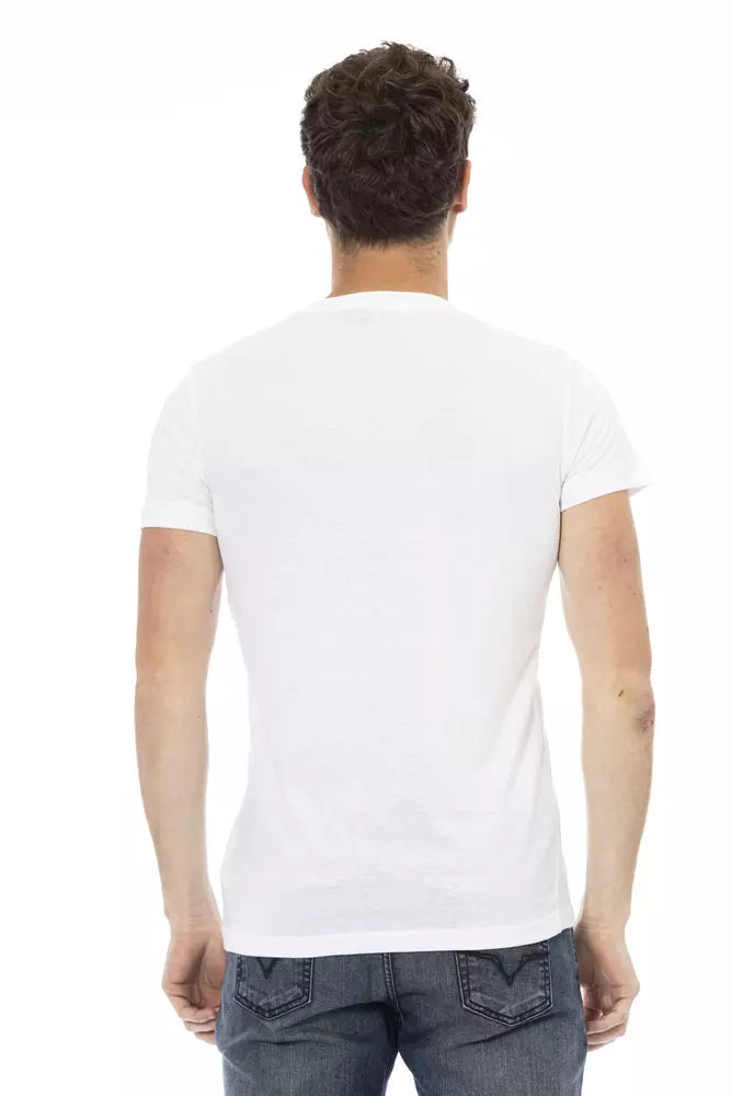 Trussardi Action White Cotton Men T-Shirt