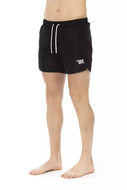 Bikkembergs Black Polyester Men Swim Short