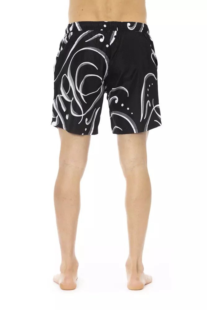 Bikkembergs Black Polyester Men Swim Short