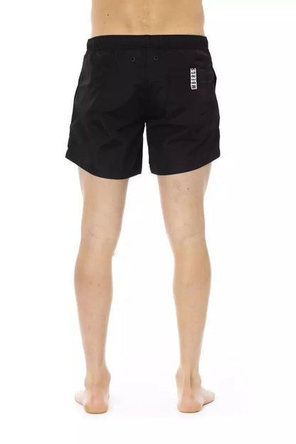 Bikkembergs Black Polyamide Men Swim Short