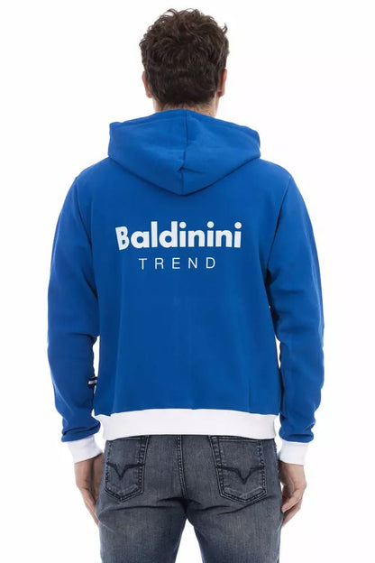 Baldinini Trend Blue Wool Men Sweater