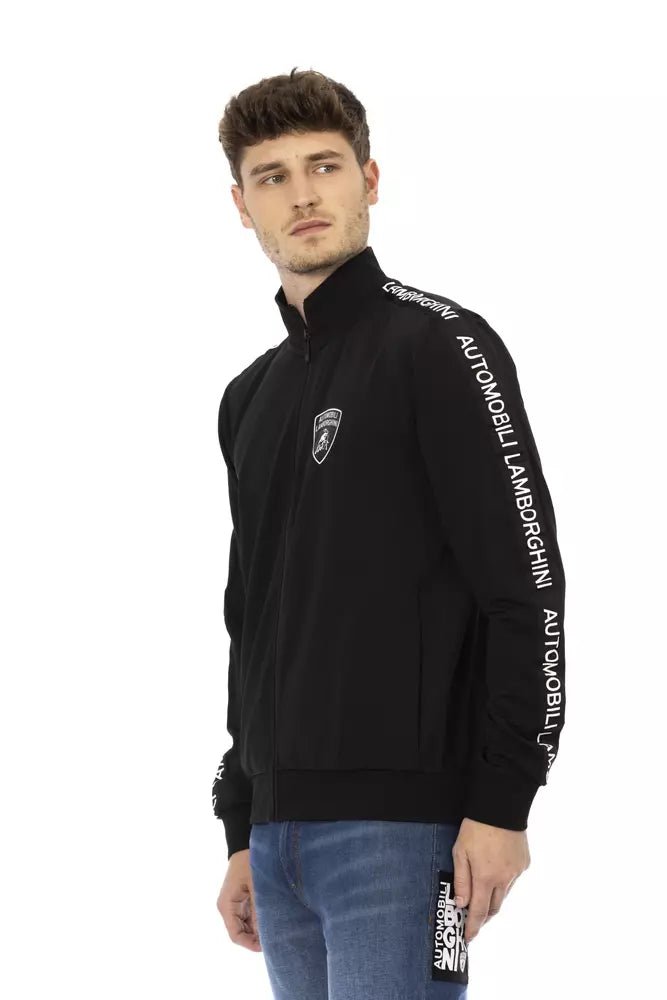 Automobili Lamborghini Black Polyester Men's Sweatshirt