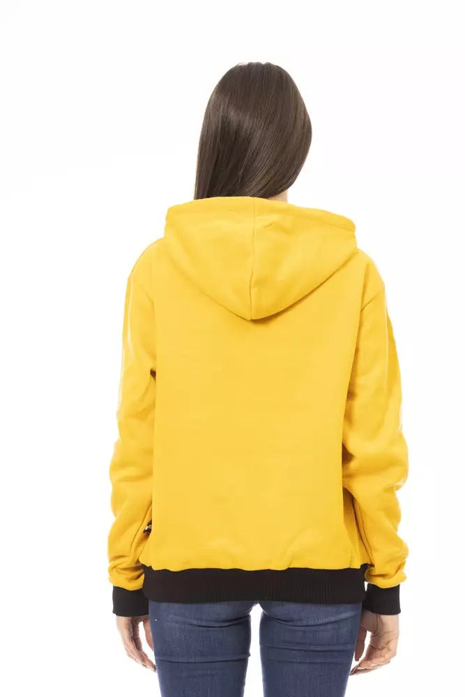 Baldinini Trend Yellow Cotton Women Hoodie