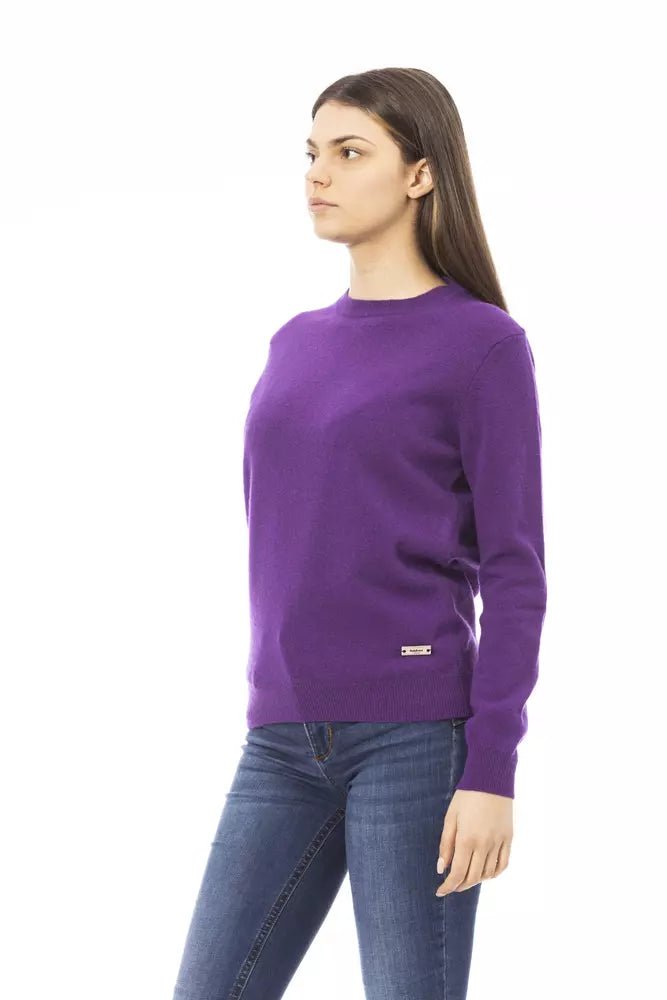 Baldinini Trend Purple Wool Women Sweater