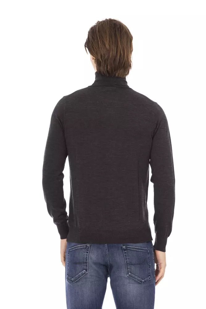 Baldinini Trend Gray Fabric Men Sweater