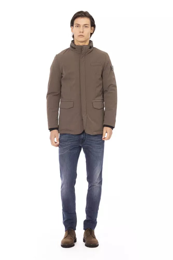 Baldinini Trend Brown Polyester Men Jacket