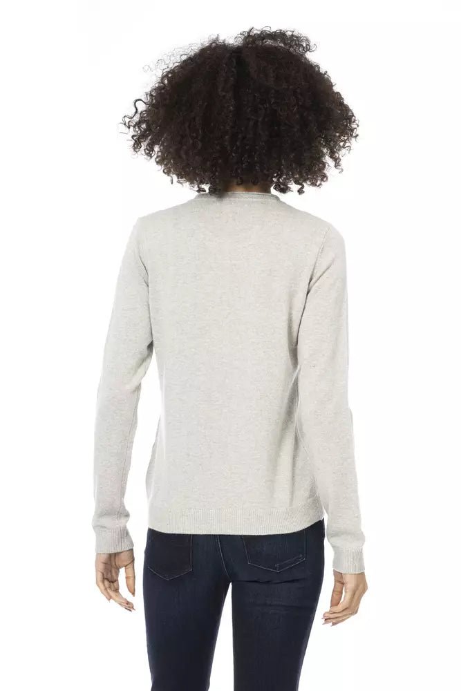 Baldinini Trend Gray Wool Women Sweater