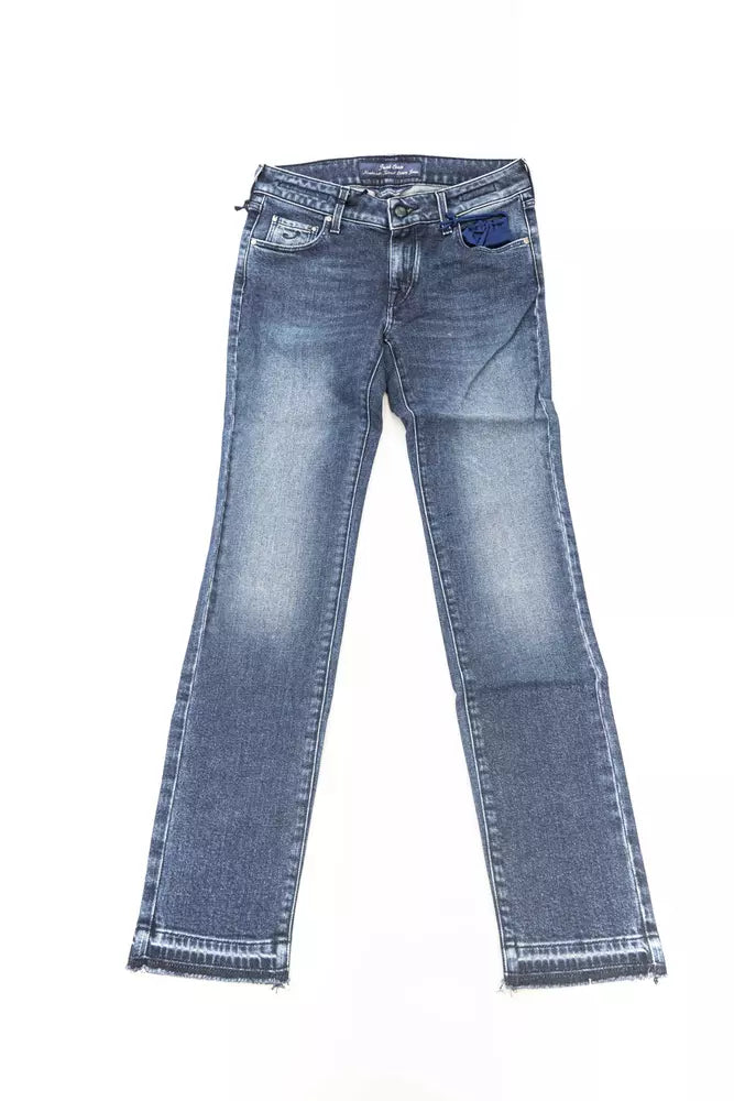 Jacob Cohen Blue Cotton Women Jeans