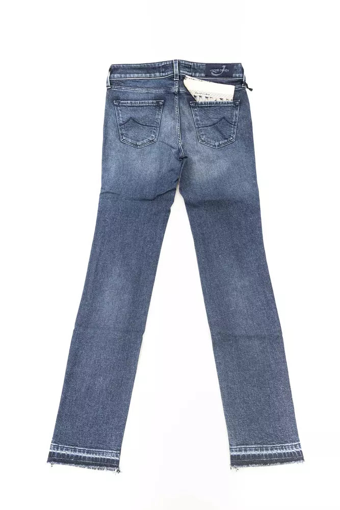 Jacob Cohen Blue Cotton Women's Slim Jeans