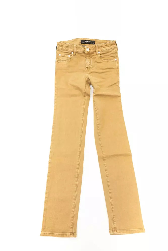 Jacob Cohen Beige Cotton Women Jeans