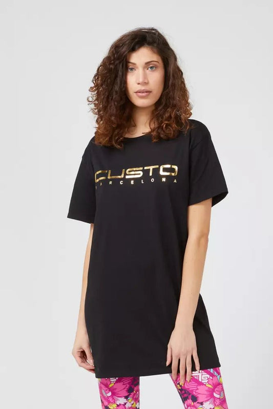 Custo Barcelona Black Cotton Women T-Shirt