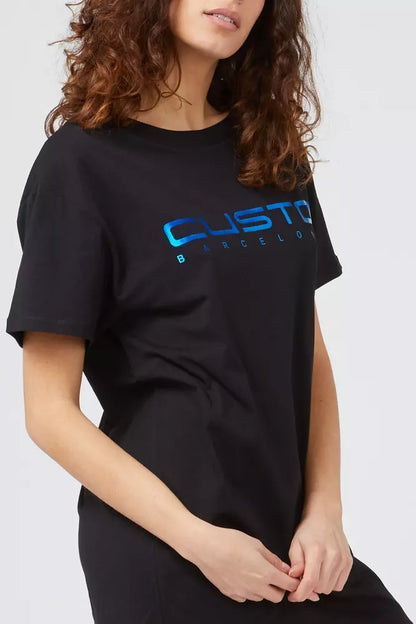 Custo Barcelona Blue Cotton Women T-Shirt