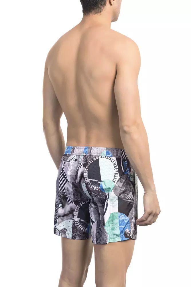 Bikkembergs Multicolor Polyester Men Swim Short