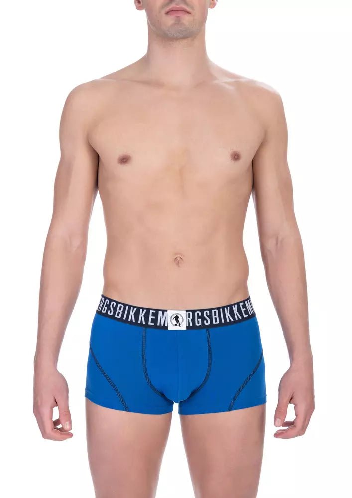 Bikkembergs Blue Cotton Men Underwear Trunk Pack