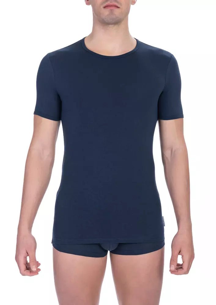 Bikkembergs Sleek Crew Neck Cotton Blend Tee