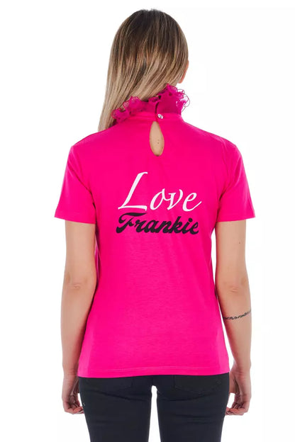 Frankie Morello Pink Cotton Women Top