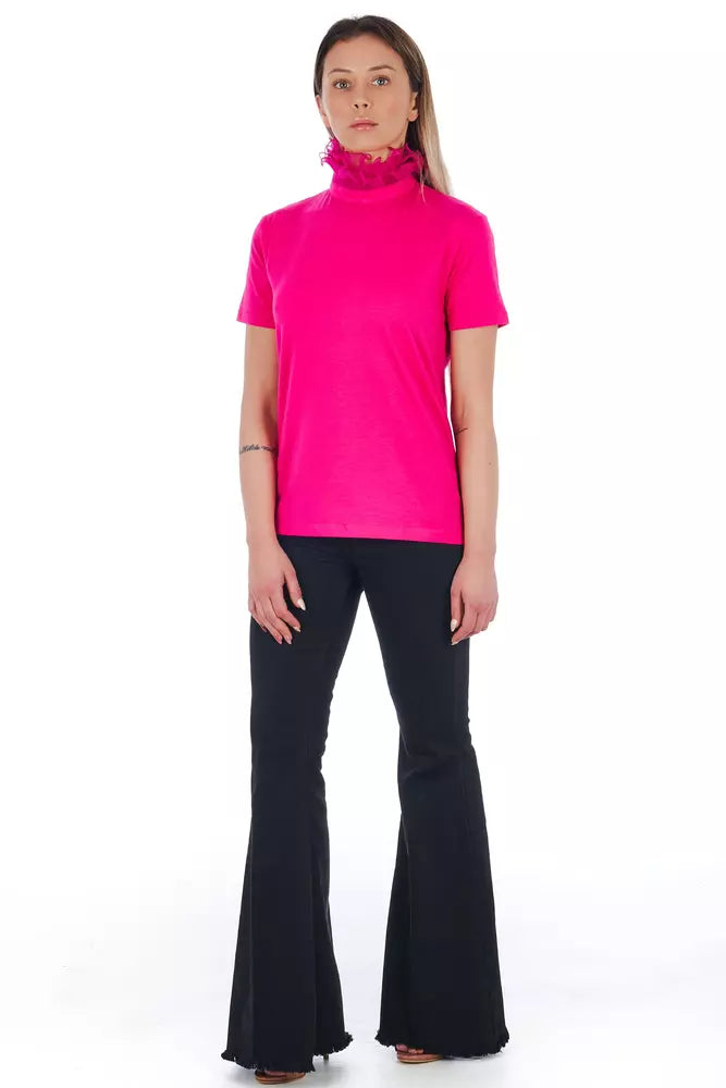 Frankie Morello Pink Cotton Women Top