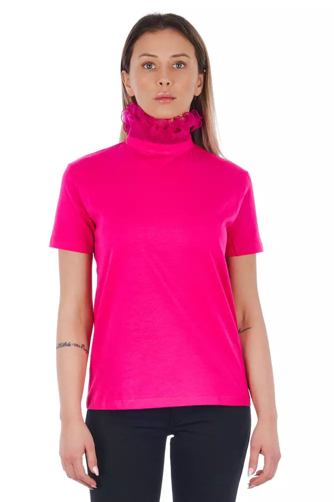 Frankie Morello Pink Cotton Women Top