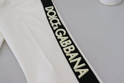 Dolce & Gabbana Elegant White Cotton Jogger Pants