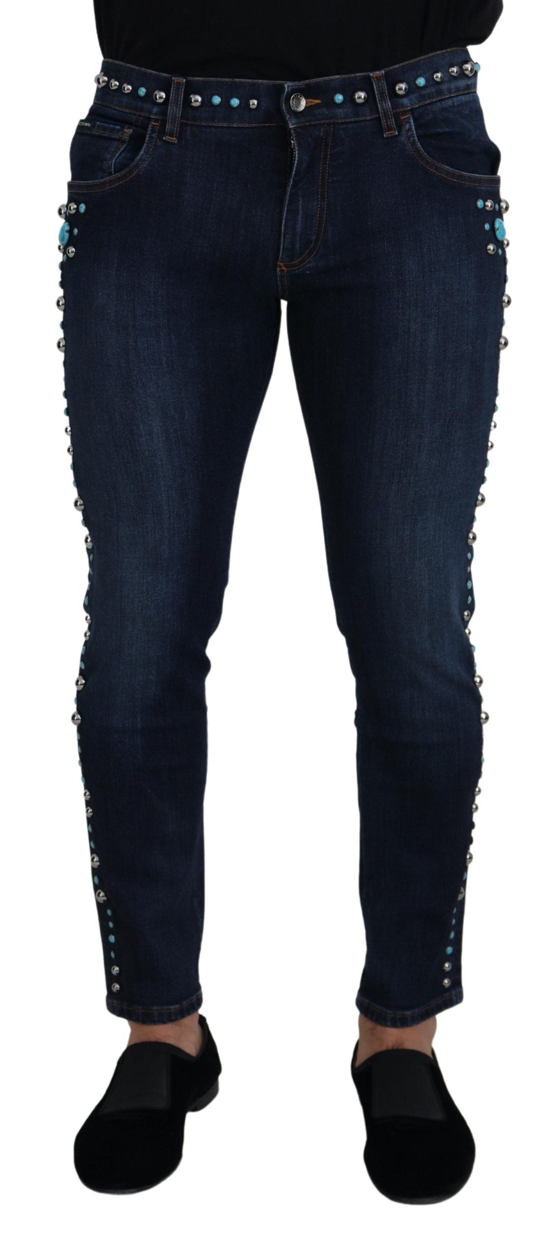 Dolce & Gabbana Studded Opulence Denim Jeans