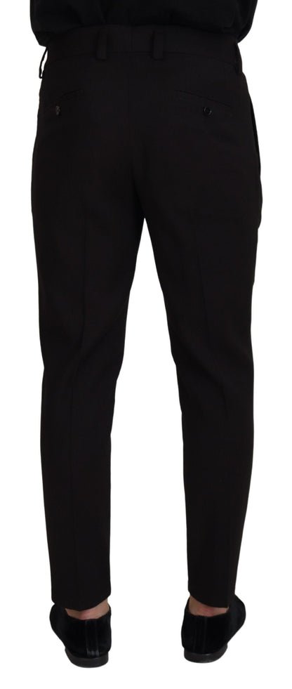 Dolce & Gabbana Elegant Black Virgin Wool Trousers