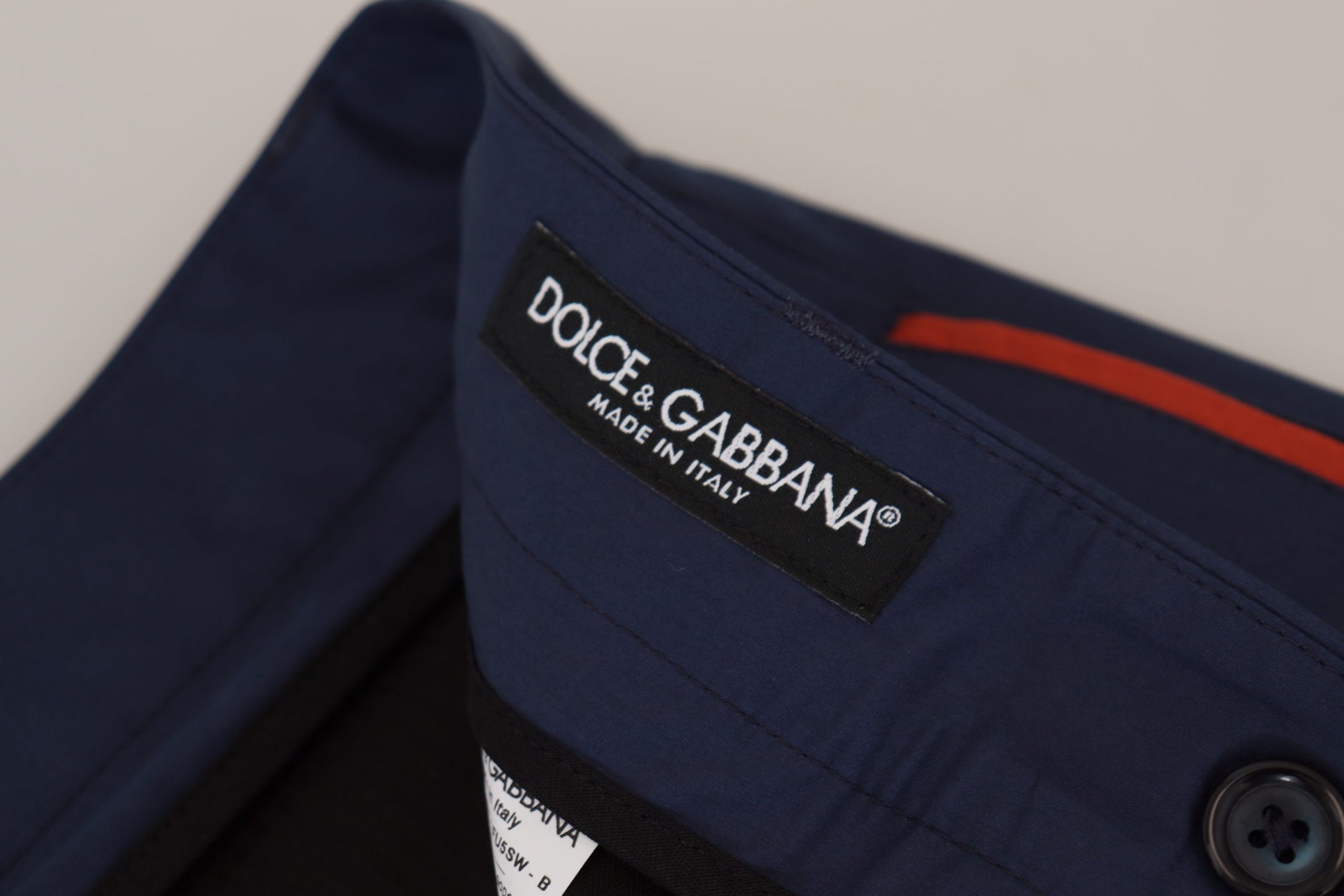 Dolce & Gabbana Elegant Blue Cotton Silk Pants