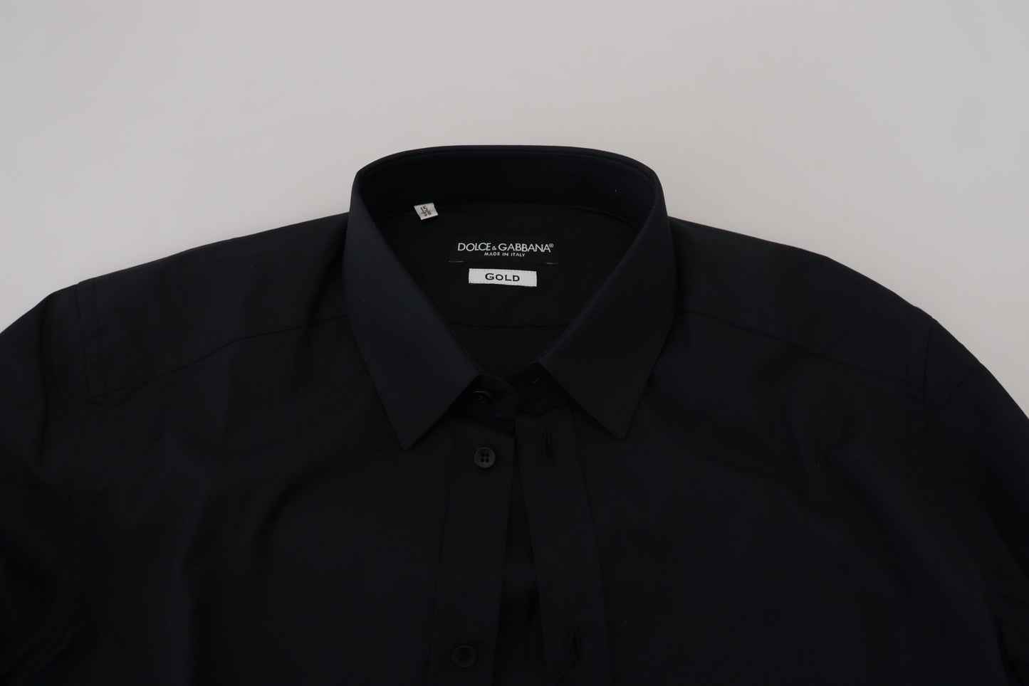 Dolce & Gabbana Chic Black Cotton Dress Shirt