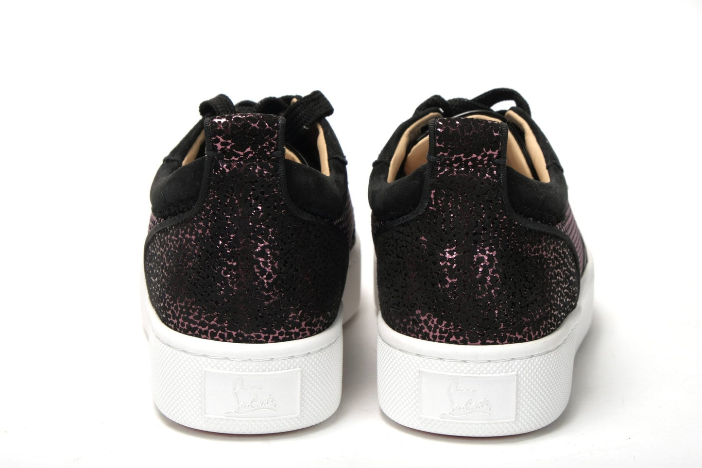 Christian Louboutin Version Black Happy Rui Spikes Flat Shoes