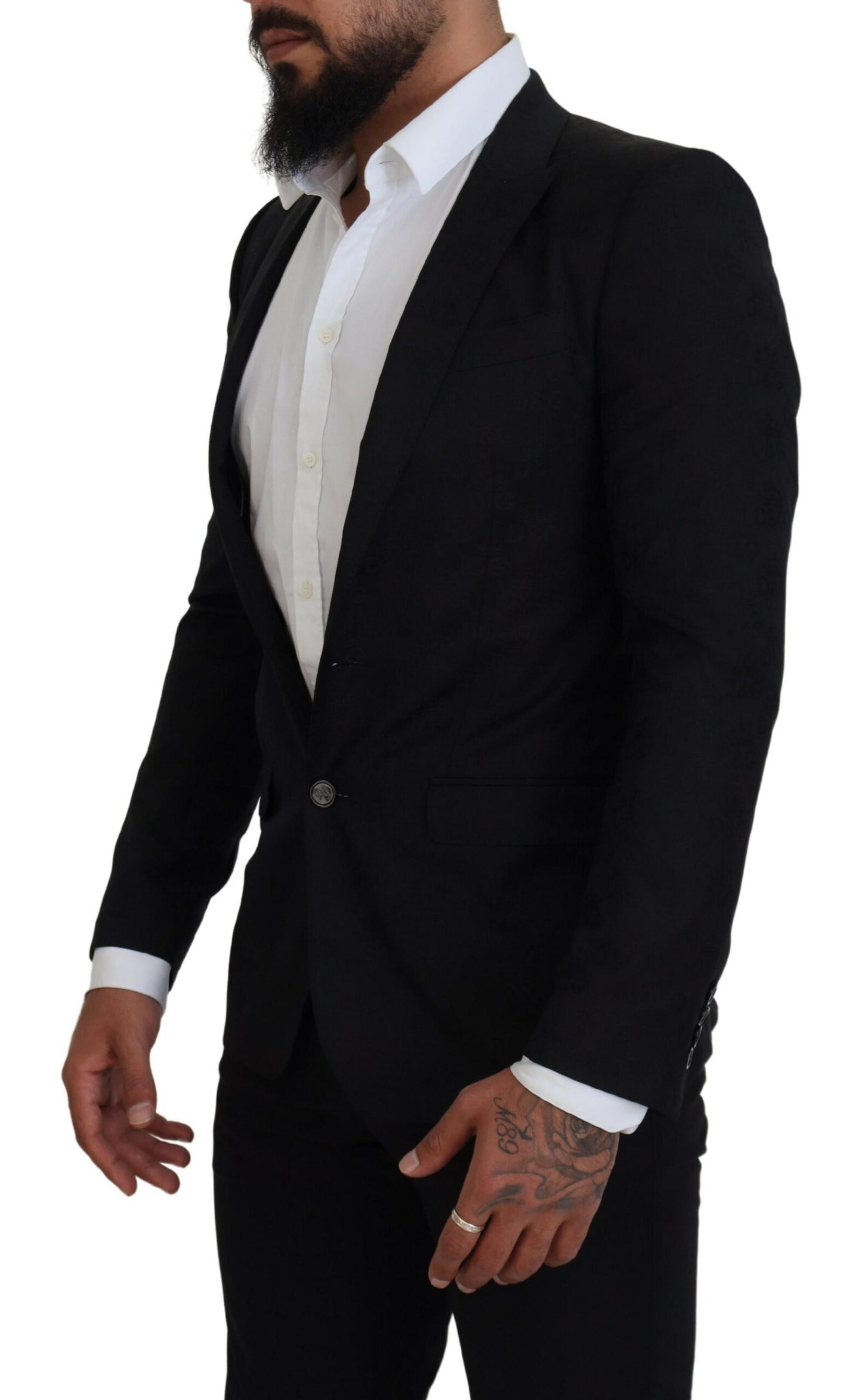 Dolce & Gabbana Elegant Martini Style Black Formal Blazer