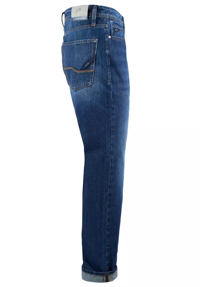 Yes Zee Chic Regular Fit Blue Cotton Jeans for Men