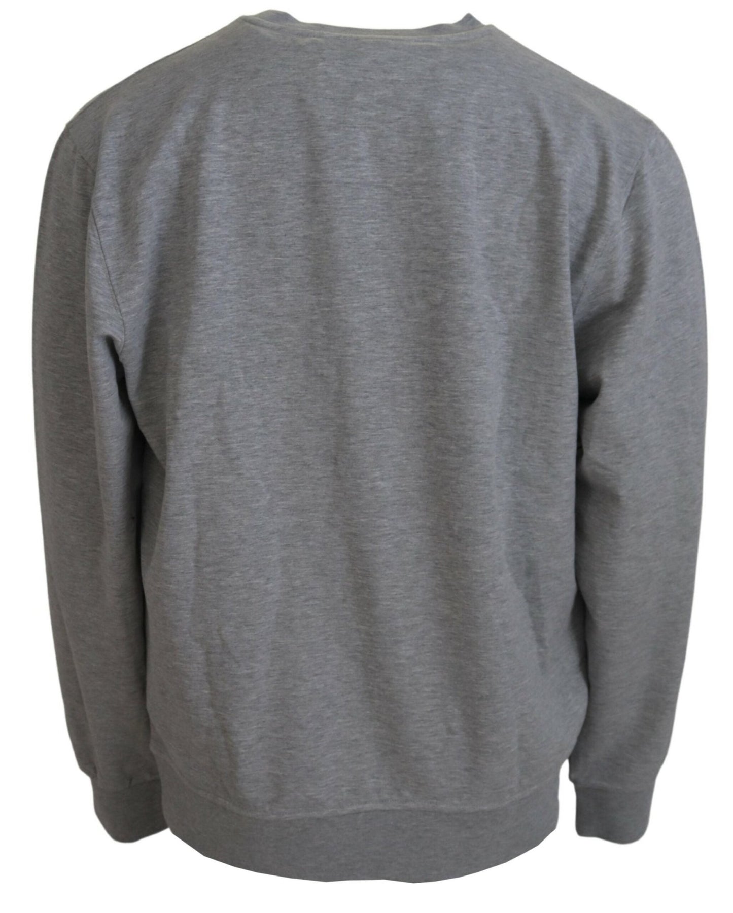 Aeronautica Militare Elegant Gray Pullover Sweater