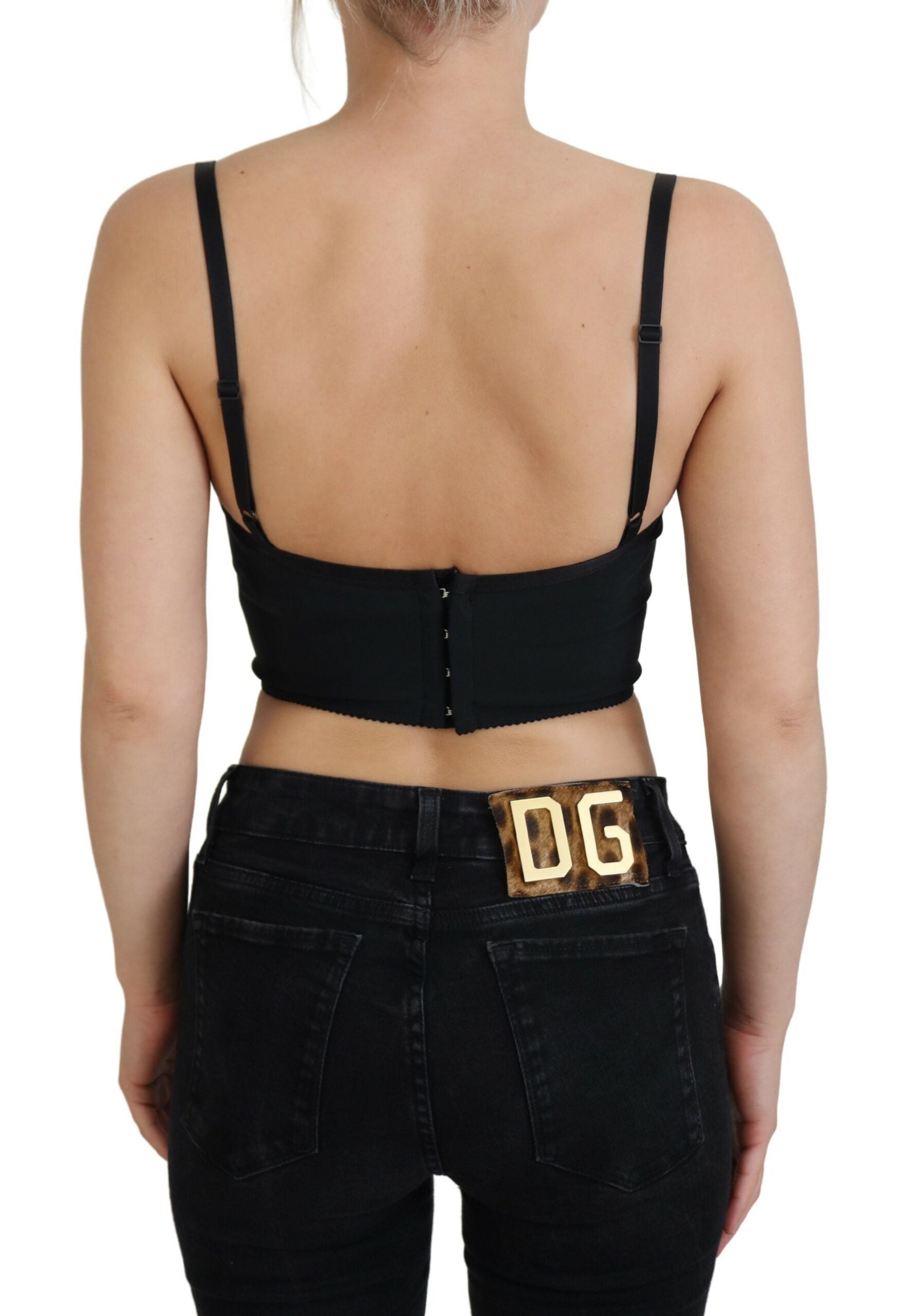 Dolce & Gabbana Leopard Print Bustier Corset Top