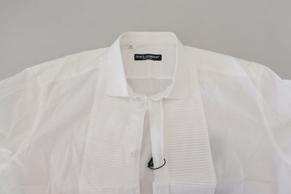 Dolce & Gabbana Exquisite White Cotton Formal Shirt