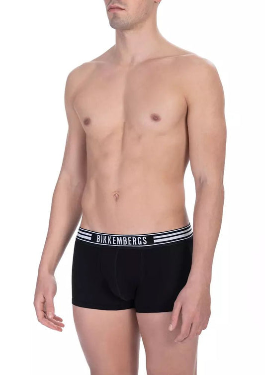 Bikkembergs Black Cotton Men Trunk