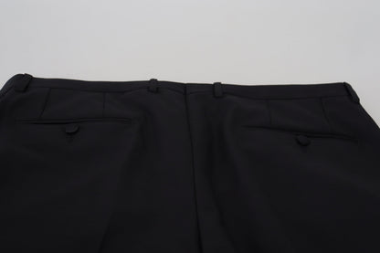 Dolce & Gabbana Elegant Black Dress Pants from Virgin Wool Blend