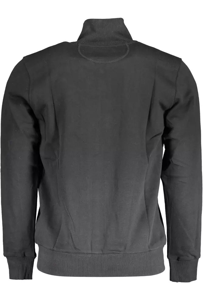 La Martina Sleek Cotton Blend Zippered Sweatshirt