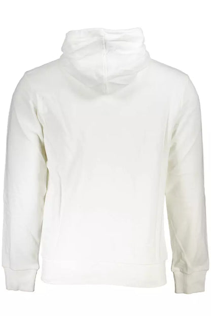 La Martina Classic White Zip-Up Hooded Sweatshirt