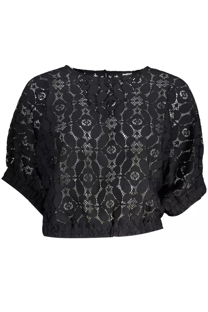 Desigual Chic Batwing Sleeve Elastic Waist Blouse