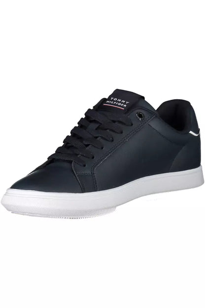 Tommy Hilfiger Blue Leather Men Sneaker