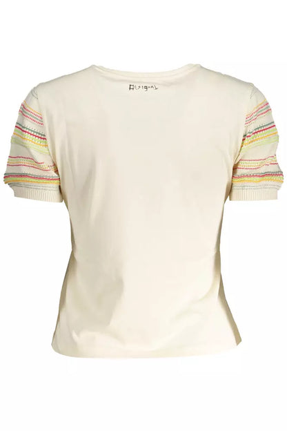 Desigual White Cotton Women Top