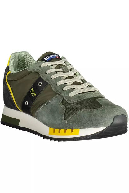 Blauer Green Leather Men Sneaker