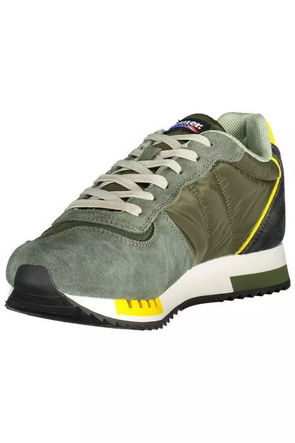 Blauer Green Leather Men Sneaker