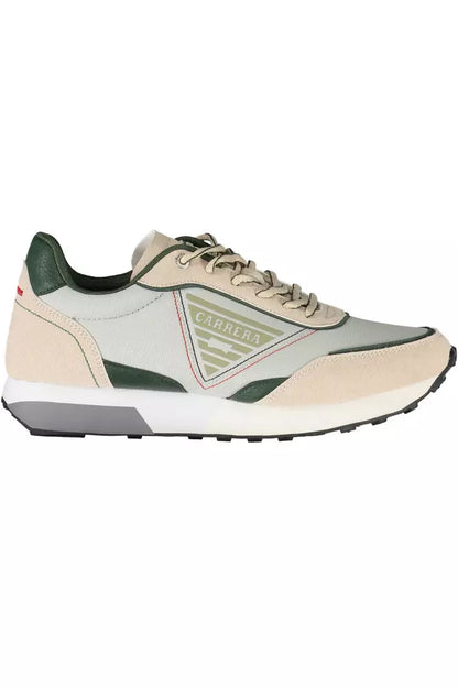 Carrera Beige ECO Leather Sneakers with Contrasting Details