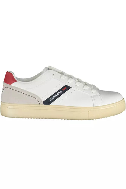 Carrera Sleek White Lace-Up Sports Sneakers