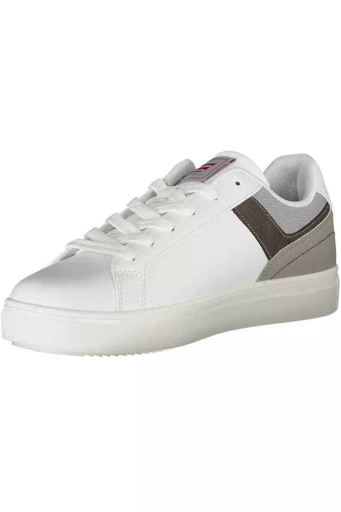 Carrera Sleek White Sneakers with Bold Contrasts