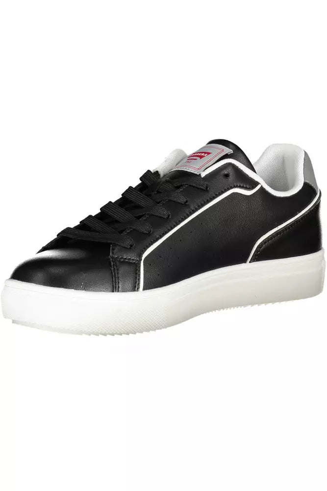 Carrera Sleek Black Sports Sneakers with Contrasting Accents